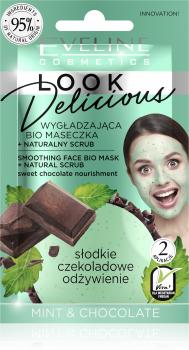EVELINE Glättende Bio-Gesichtsmaske mit Minze und Schokolade, 10 ml