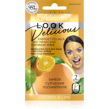 EVELINE energetisierende Bio-Gesichtsmaske mit Orange und Limette, 10 ml