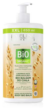 EVELINE Bio Organic feuchtigkeitsspendende Body Lotion mit Hafermilch, 650 ml