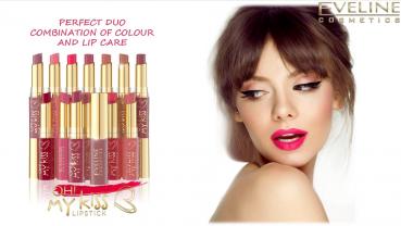 OH! MY KISS Colour and Care Lipstick 2 in 1, Pack 24 St. + 6 Tester