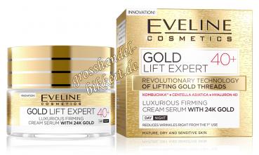 EVELINE GOLD LIFT EXPERT Luxus Tages- und Nachtcreme-Serum 40+ mit 24k Gold, 50 ml