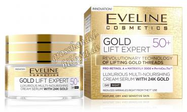 GOLD LIFT EXPERT Luxus Tages- und Nachtcreme-Serum 50+ mit 24k Gold, 50 ml