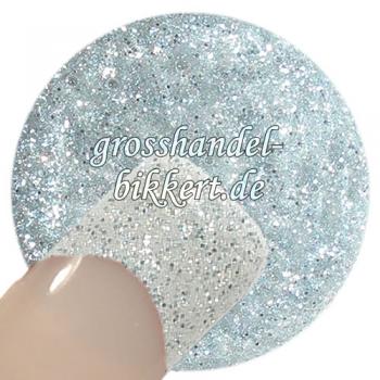 UV Gel - 208 Glitter Gel White Silver, 5 ml